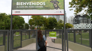 Vicente López inauguró el nuevo canil del Paseo de la Costa junto a Nestlé Purina