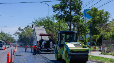 Municipio de Hurligham: ya se completó el 25% de la obra de repavimentación en Vergara