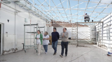 Trenque Lauquen: Recoulat supervisó el avance de la obra de la Escuela 17 en 30 de Agosto