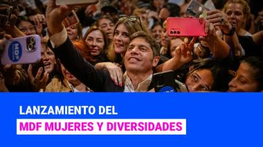 Kicillof encabeza acto de mujeres y diversidades del MDF en Ensenada: cuándo y cuál es la consigna
