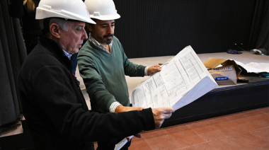 Julio Zamora supervisó el auditorio de Ricardo Rojas: cómo avanza la obra