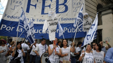 Docentes de la provincia para ante la falta de respuestas de Kicillof: ¿Le sueltan la mano?