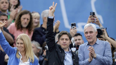 Kicillof encabeza acto por Perón, marcado por la interna del PJ