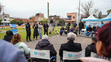 Lanús: el municipio inició las obras de puesta en valor de la plaza san José Obrero de Lanús Oeste