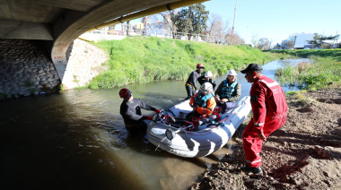 Bahía Blanca: el Municipio inspeccionó el entubado del arroyo estratégico para prevenir anegamientos