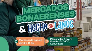 Lanús: el municipio llevará Mercados Bonaerenses y la feria “Hecho en Lanús” a Lanús Este