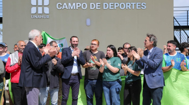 Hurlingham: El municipio acompañó la inauguración del nuevo campo de deportes de la Universidad