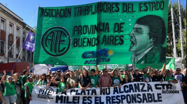 ATE moviliza y exige a Kicillof que incluya pases a planta permanente en el presupuesto 2027