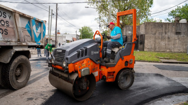 Lanús: la municipalidad avanza con las obras del plan de pavimentación en Gerli