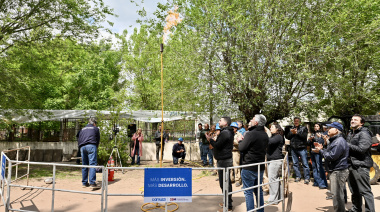 25 de Mayo: Egüen inauguró la red de gas natural en una Escuela del distrito y anunció nuevas obras