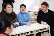 Moreno: Mariel Fernández recibió a Kicillof para inaugurar un edificio educativo