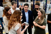 Martín Marinucci junto a Jimena López y Sebastián Galmarini recorrieron el Parque Industrial de Morón