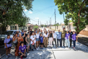 Quilmes: Mendoza y Mieri inauguraron nuevos pavimentos en el barrio el dorado