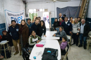 Mariel Fernández en Lomas: recorrió junto a Otermín espacios educativos, comunitarios y productivos